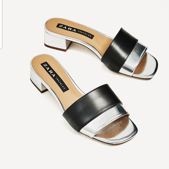 Zara Block Heel Sandals